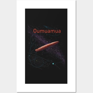 Oumuamua interstellar asteroid/ comet design asteroid day art Posters and Art